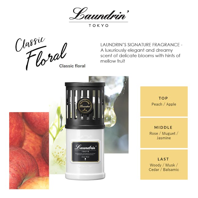 Laundrin Premium Perfume Air Freshener for Room 220ml - Classic Floral - 1