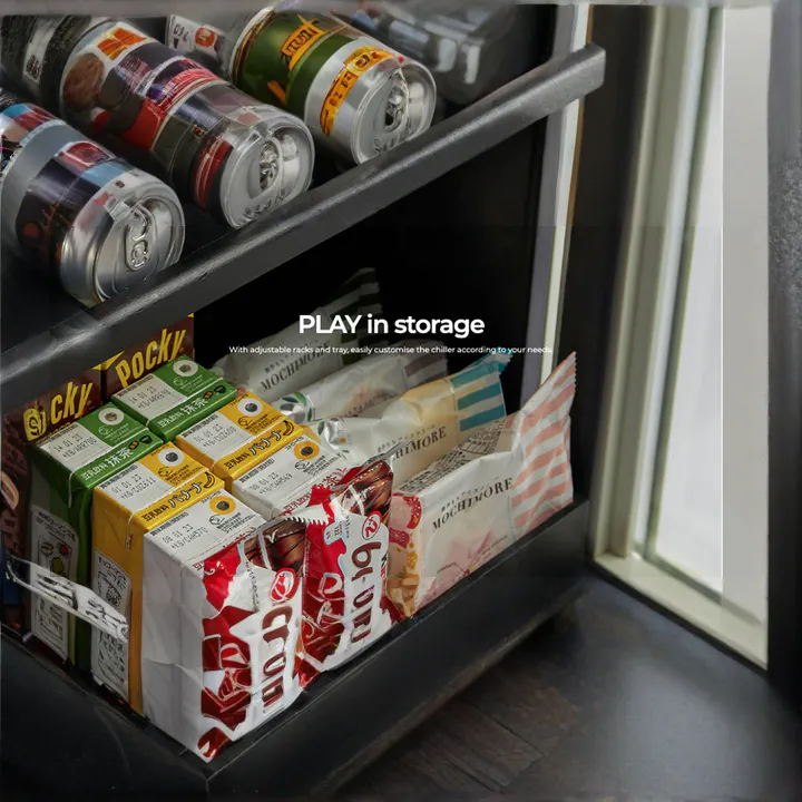 KADEKA KP115ER Play Series 12 Bottle Wine Chiller / Mini Bar - Mint Green - 9 - adjustable racks, tray, custom chillers