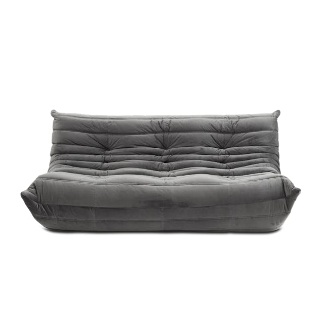 Hayward 3 Seater Low Sofa - Warm Grey (Velvet) - 0