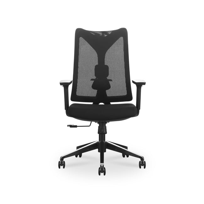 Damien Mid Back Office Chair - Black (Waterproof) - 0