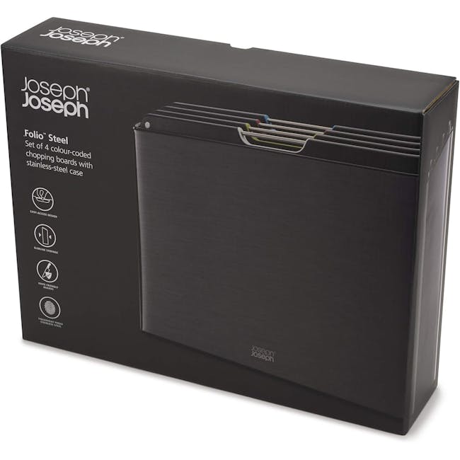 Joseph Joseph Folio Steel 4 Pc Chopping Board Set - 7