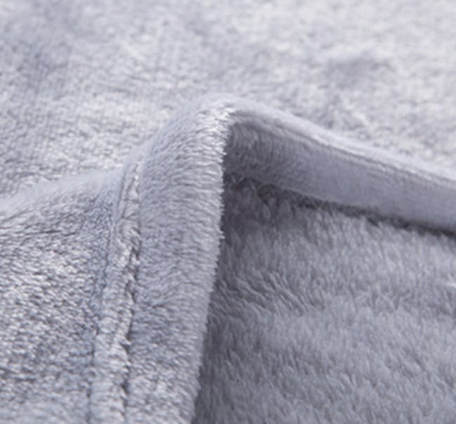 Marlow Velvet Plush Blanket - Grey - 4