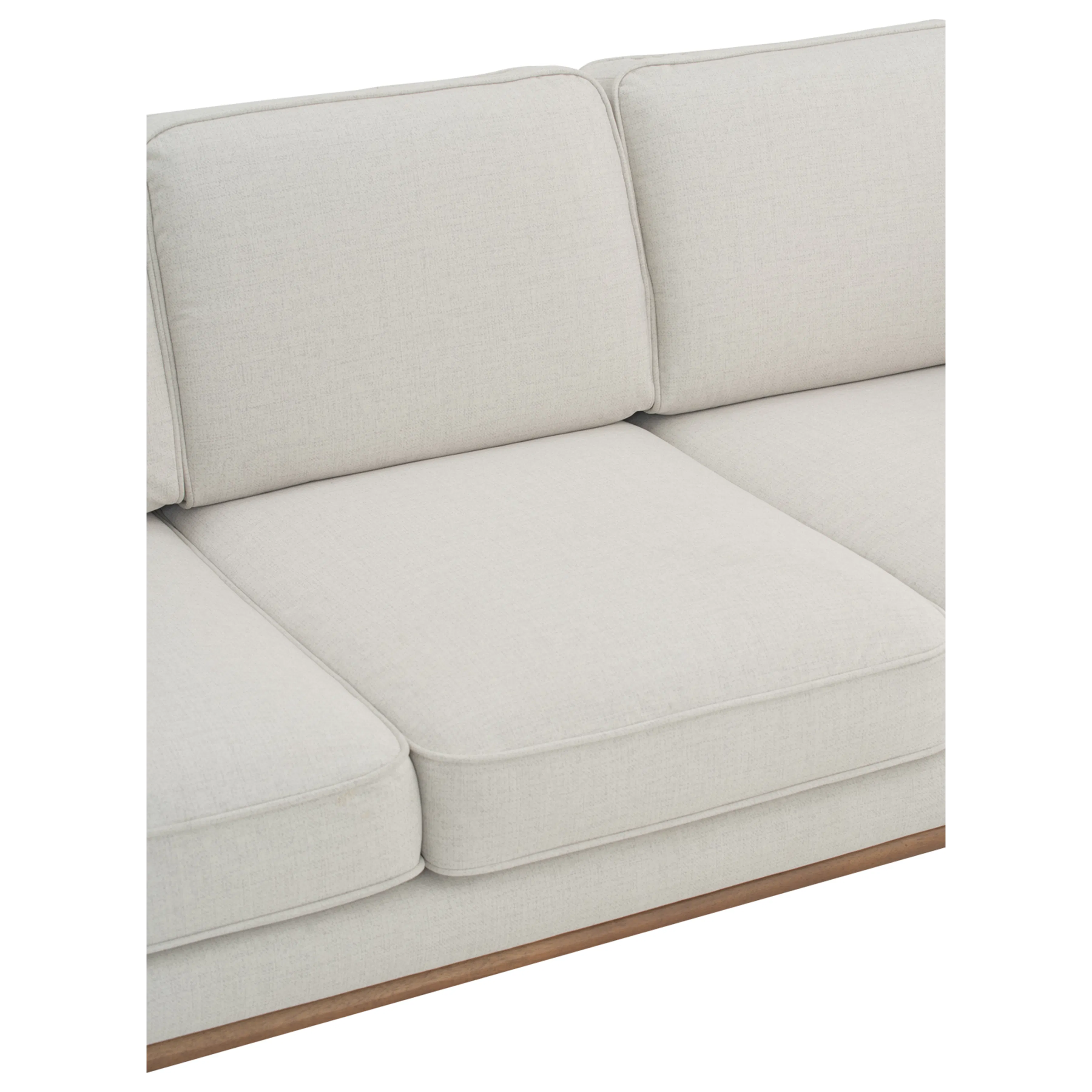 Carter 3 Seater Sofa - Cocoa, Light Beige (Pet Friendly) - 7