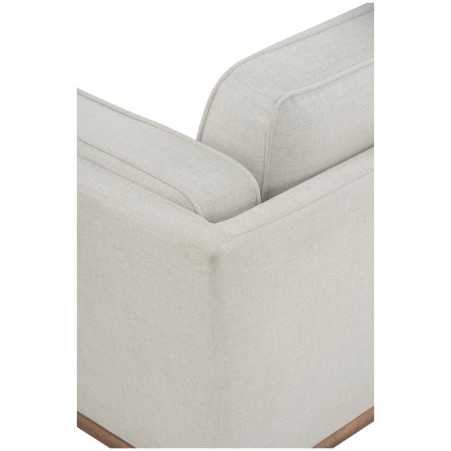 Carter 3 Seater Sofa - Cocoa, Light Beige (Scratch Resistant Fabric) - 2