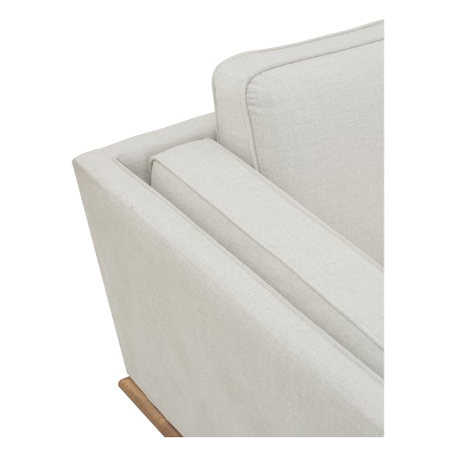 Carter 3 Seater Sofa - Cocoa, Light Beige (Scratch Resistant Fabric) - 9