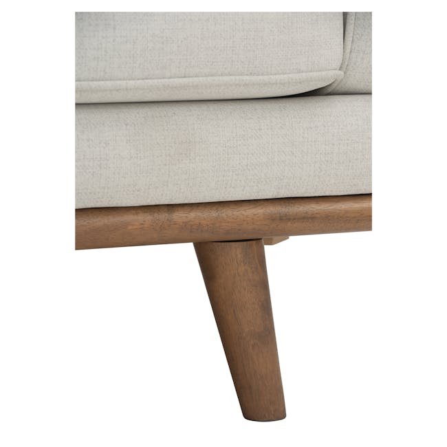 Carter 3 Seater Sofa - Cocoa, Light Beige (Scratch Resistant Fabric) - 4