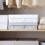 Hayley Wardrobe Storage Case 13 Compartments - White - 3