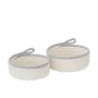 Rudy Cotton Rope Basket - Grey Ivory (Set of 2) - 0