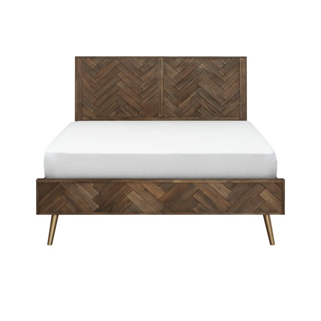 Cadencia Queen Bed with 2 Cadencia Single Drawer Bedside Tables - 2