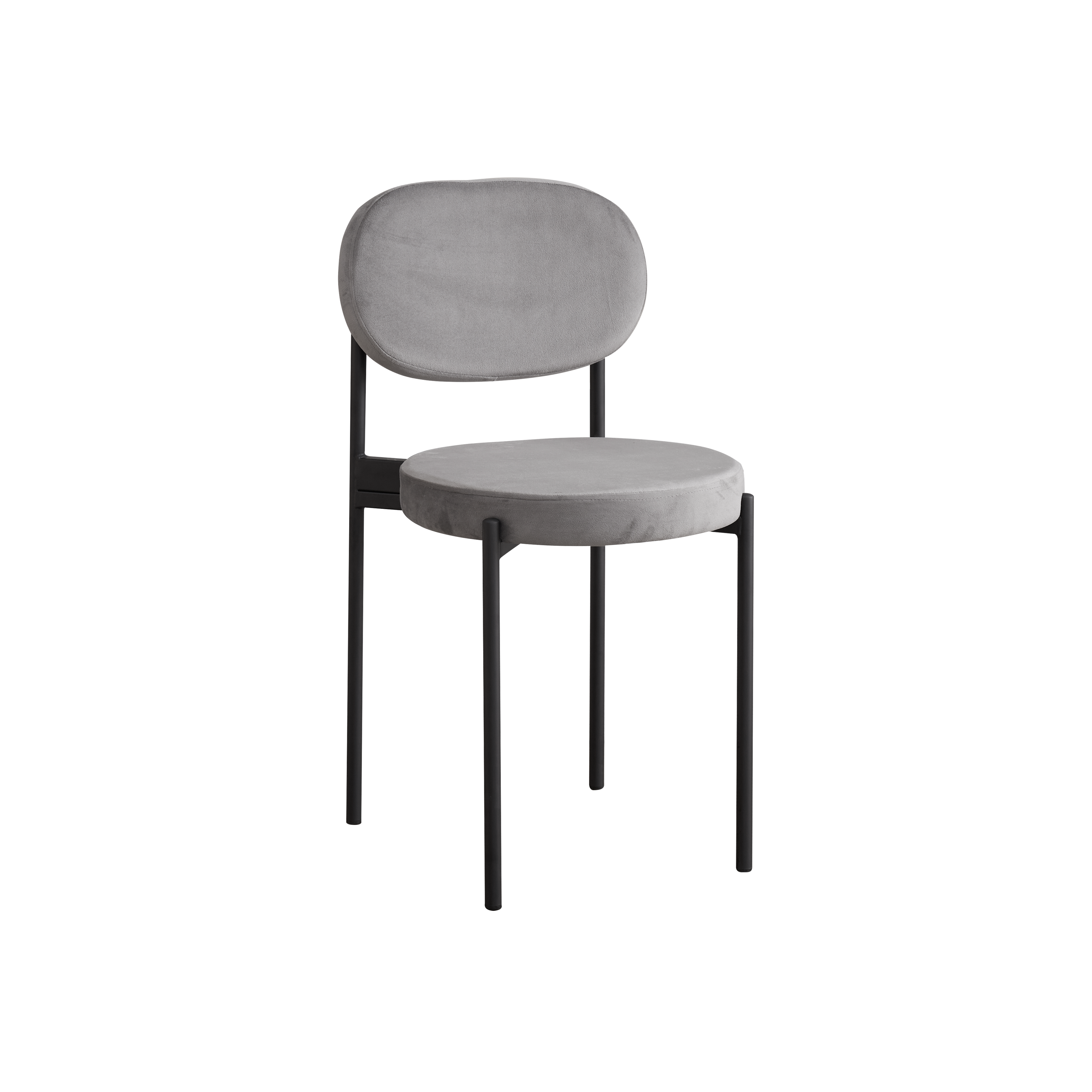 Percy Dining Chair Satin Grey (Velvet), Percy by HipVan HipVan