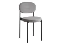 Percy Dining Chair - Satin Grey (Velvet)