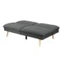 Jen Sofa Bed - Charcoal (Eco Clean Fabric) - 1