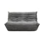 Hayward 2 Seater Low Sofa with Hayward 1 Seater Low Sofa - Warm Grey (Velvet) - 1