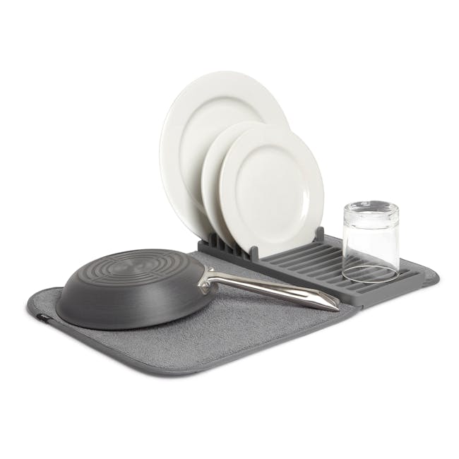 Udry Mini Dish Drying Mat Charcoal, Umbra Home Accents HipVan