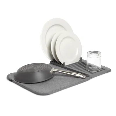 Udry Mini Dish Drying Mat - Charcoal