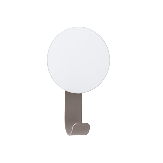 Laura Wall Mirror with Hook - Grey - 0