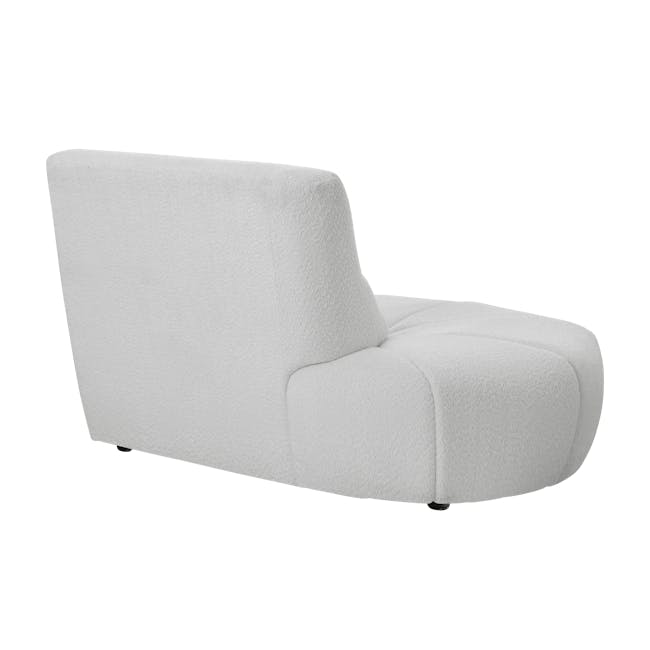 Tara 3 Seater Extended Sofa - Grey - 13 - White, plush, modern, ergonomic, reclining, comfortable, soft, textured, cozy