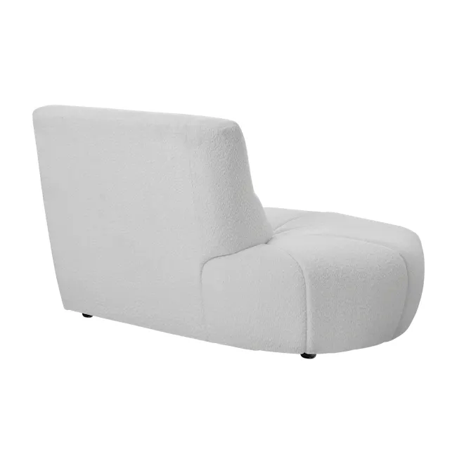 Tara Large Corner Sectional Extended Sofa - Grey - 5 - White, plush, modern, ergonomic, reclining, comfortable, soft