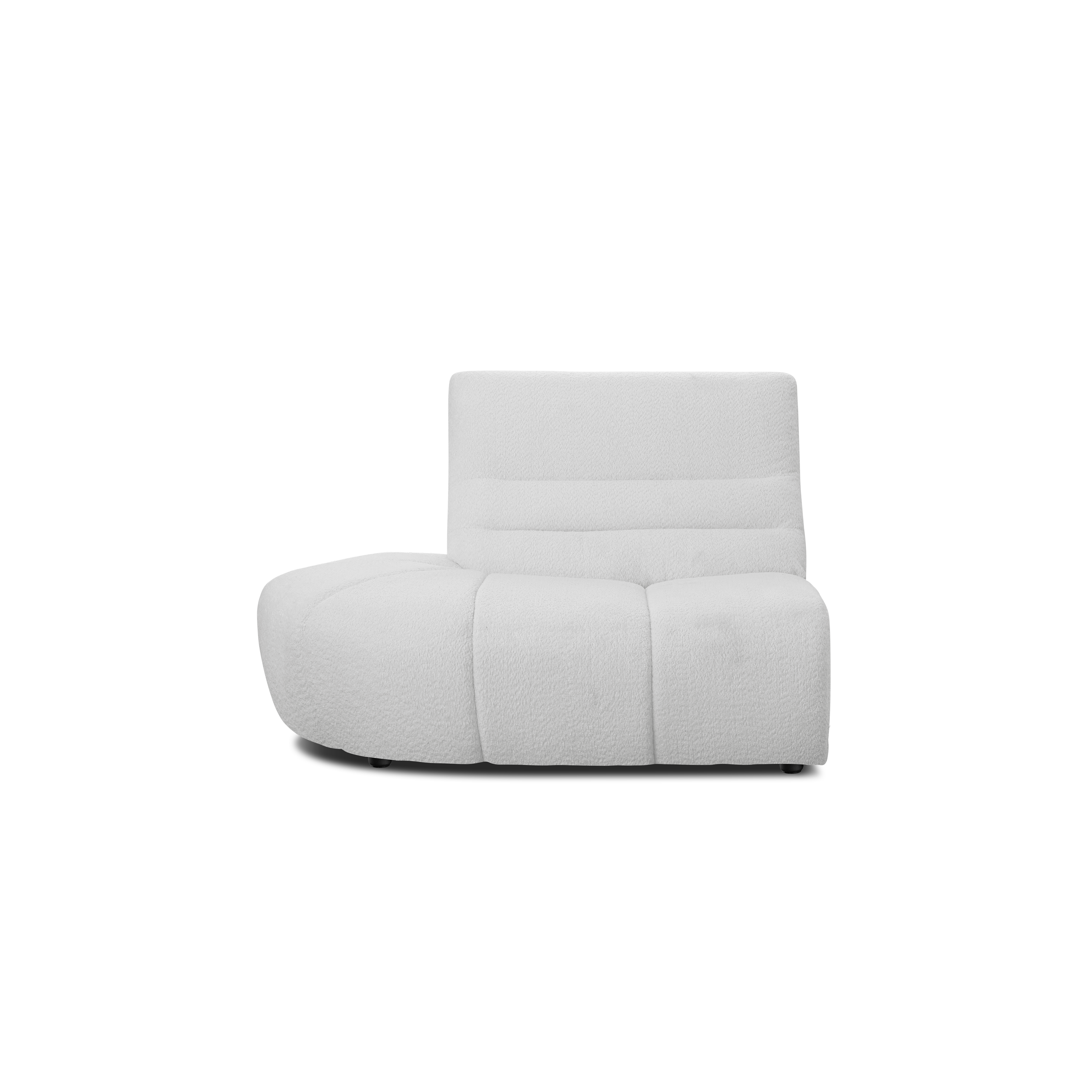 Tara Left Extended Chaise Sofa Unit - Grey