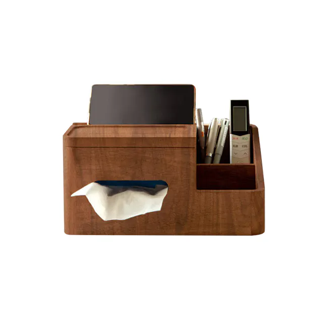 Yori Wooden Storage Tissue Box - 1
