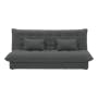 Tessa 3 Seater Storage Sofa Bed - Charcoal (Eco Clean Fabric) - 14