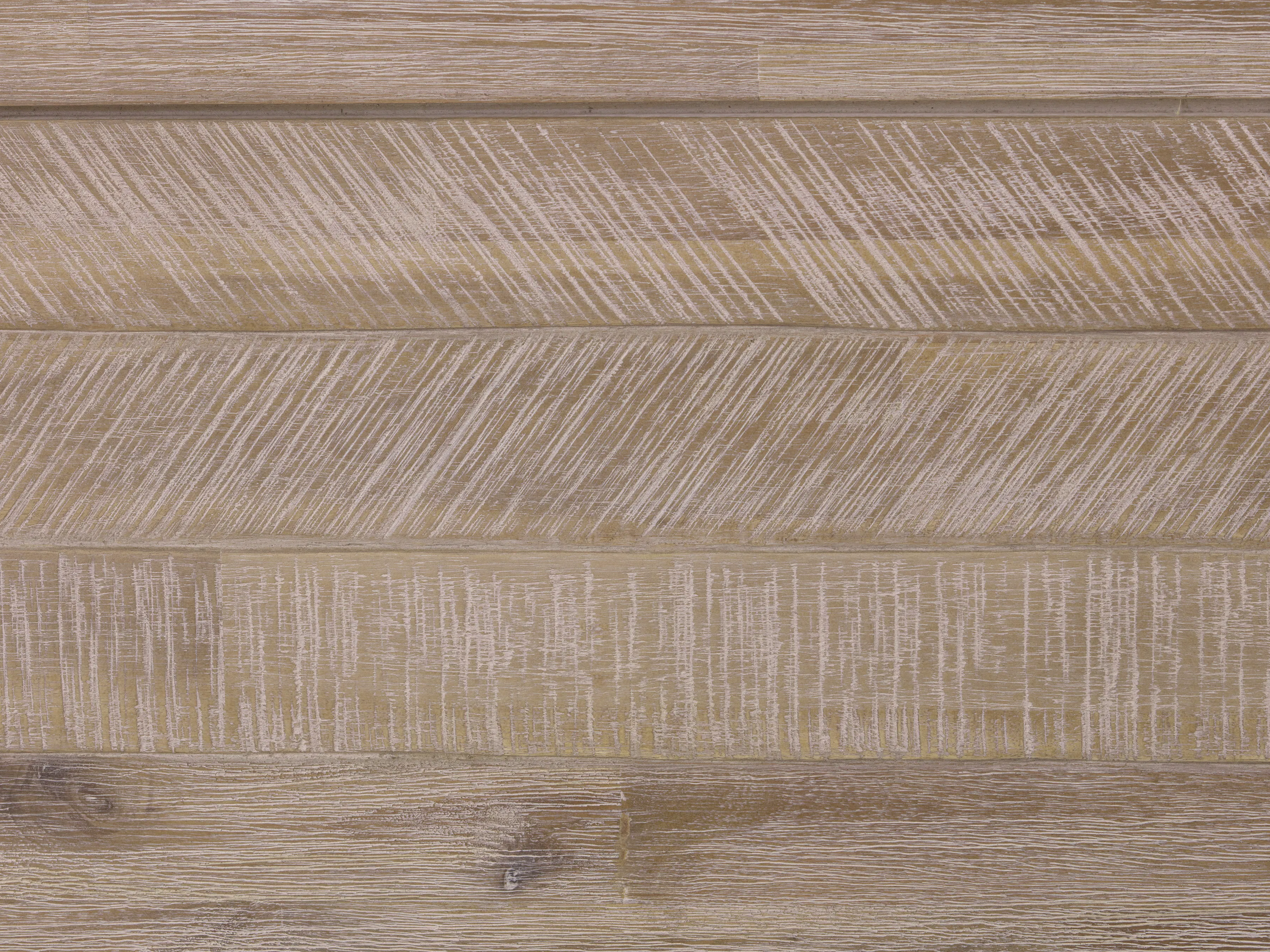 Leland King Platform Bed - 11 - Aerial view, textured surface, horizontal lines, rustic appearance, natural wood grain
