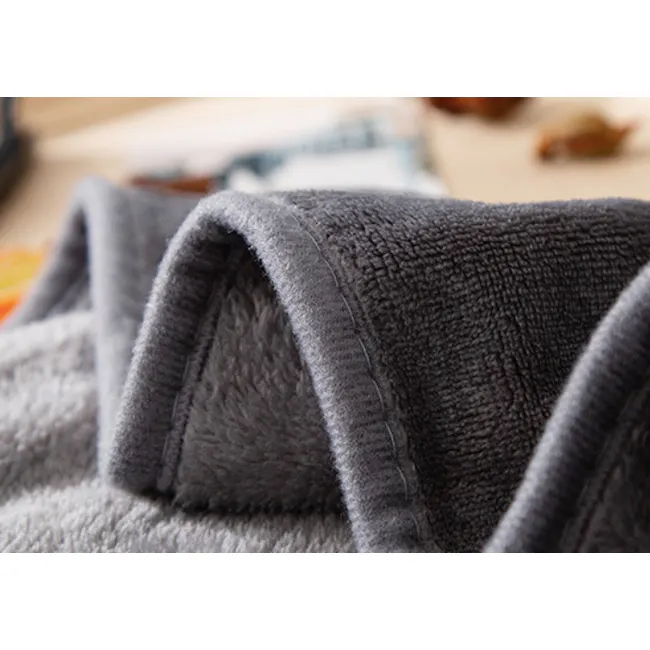 Marlow Velvet Plush Blanket - Dark Grey - 4 - gray towel, gray fabric, soft texture, close-up view, cozy blanket, cozy