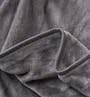 Marlow Velvet Plush Blanket - Dark Grey - 1