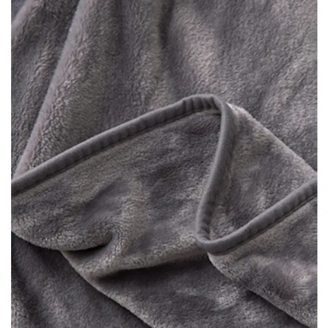 Marlow Velvet Plush Blanket - Dark Grey - 2 - Soft, plush, velvety, luxurious, cozy, warm, inviting, comfortable, plush