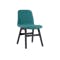 Ava Dining Chair - Black Ash, Emerald