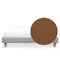 ESSENTIALS King Divan Bed - Tan (Faux leather)