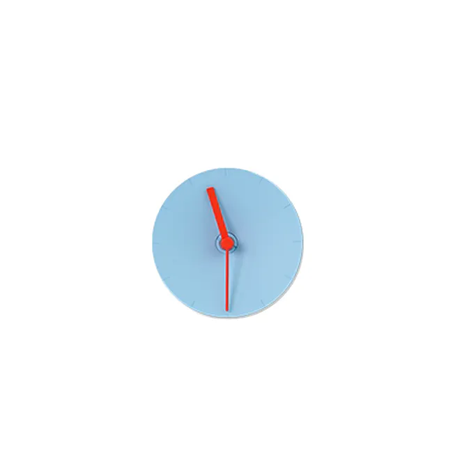 Mosery Corner Wall Clock - Sky Blue - 1