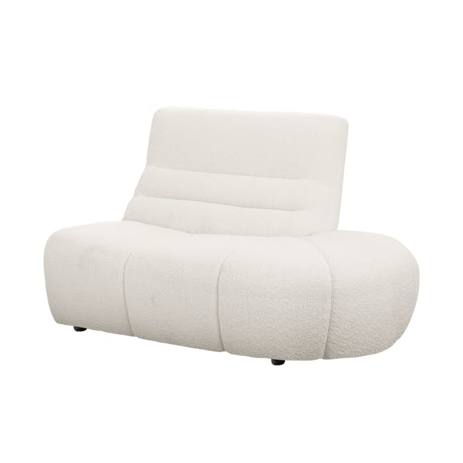 Tara Right Extended Chaise Sofa Unit - Beige - 1