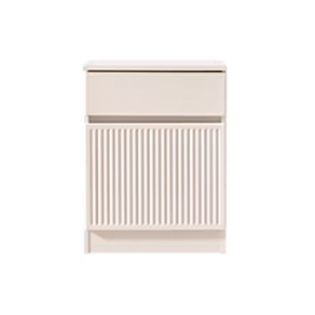 (As-is) Wynn Bedside Table - Cream White - 1 - 20