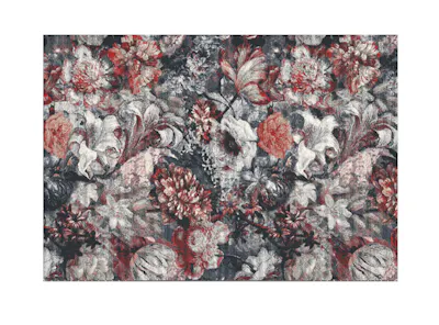 Bohemia Low Pile - Dark Flora (2 Sizes)