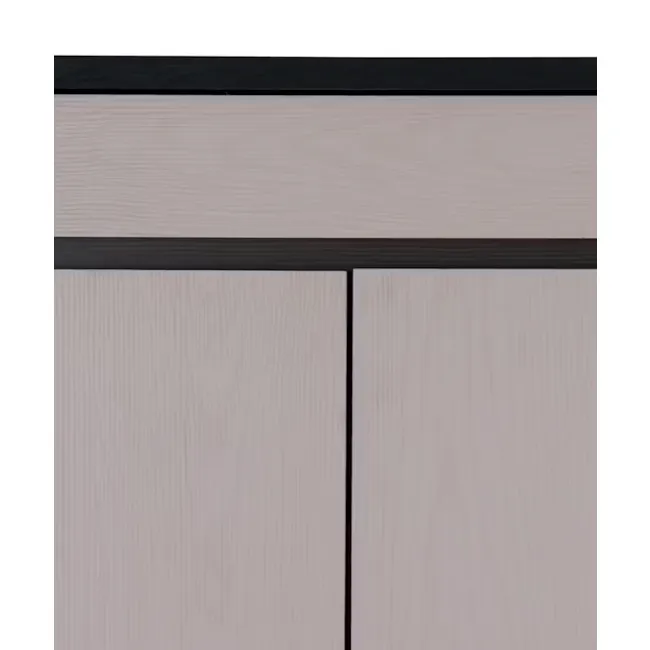 Harvey 2 Door Shoe Cabinet - Grey - 5 - Wooden panel, vertical lines, texture, natural wood, wood grain, wood panel design