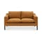 (As-is) Edward 2 Seater Sofa - Tan (Genuine Cowhide) - 0