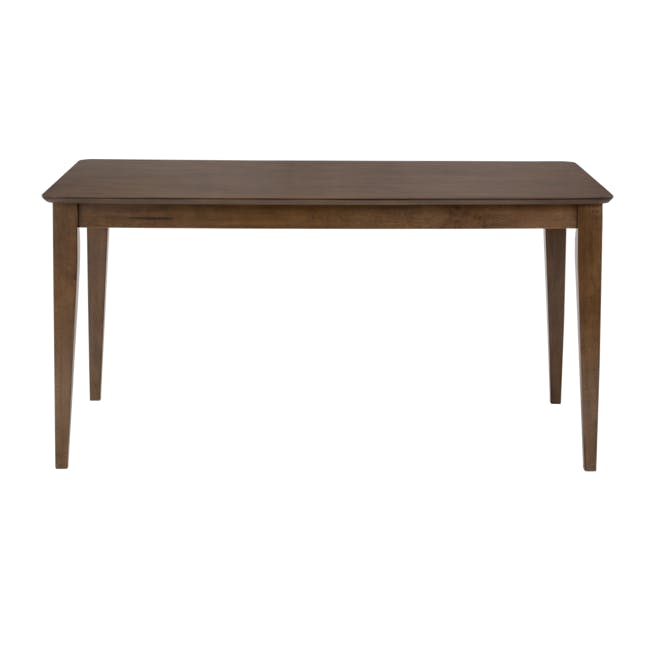 Adriel Dining Table 1.5m - Cocoa - 4 - Wooden table, minimalist design, dark finish, rectangular shape, four legs, sturdy