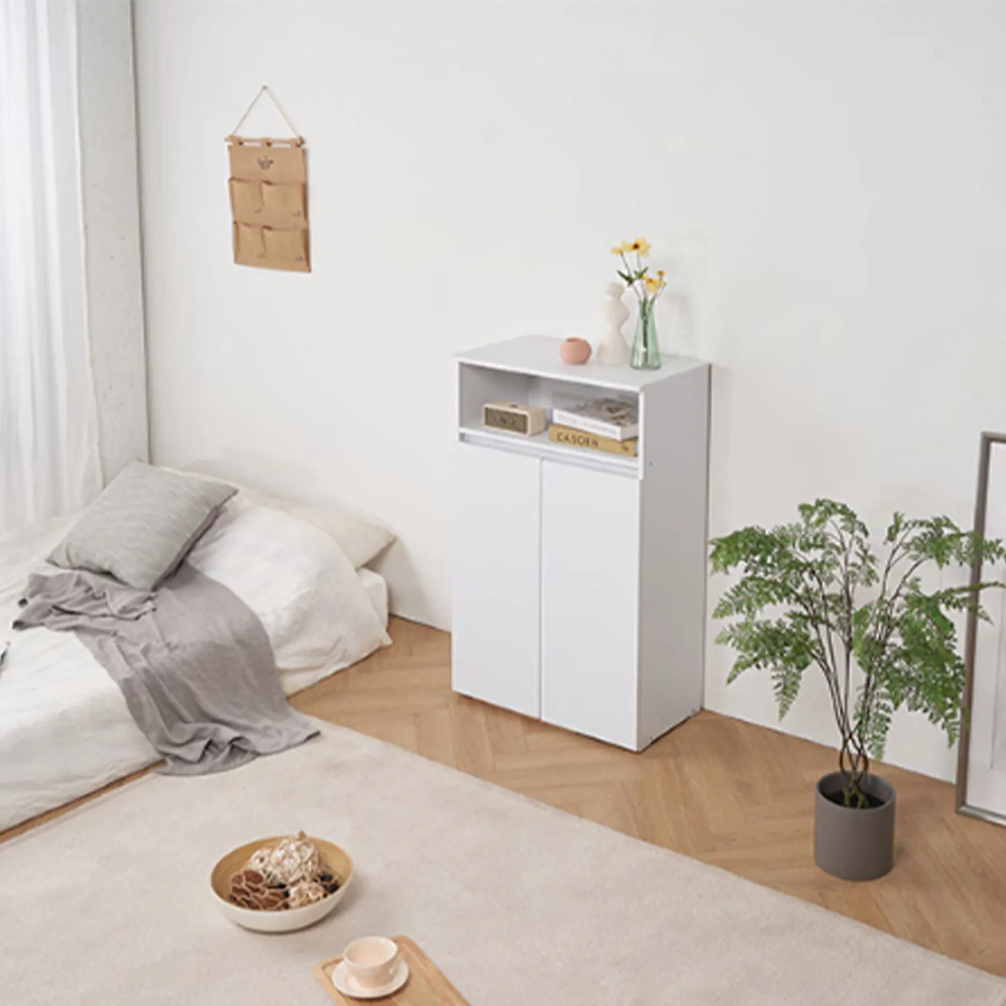 (As-is) Muse Tall Cabinet 0.6m - White - 5 - 7