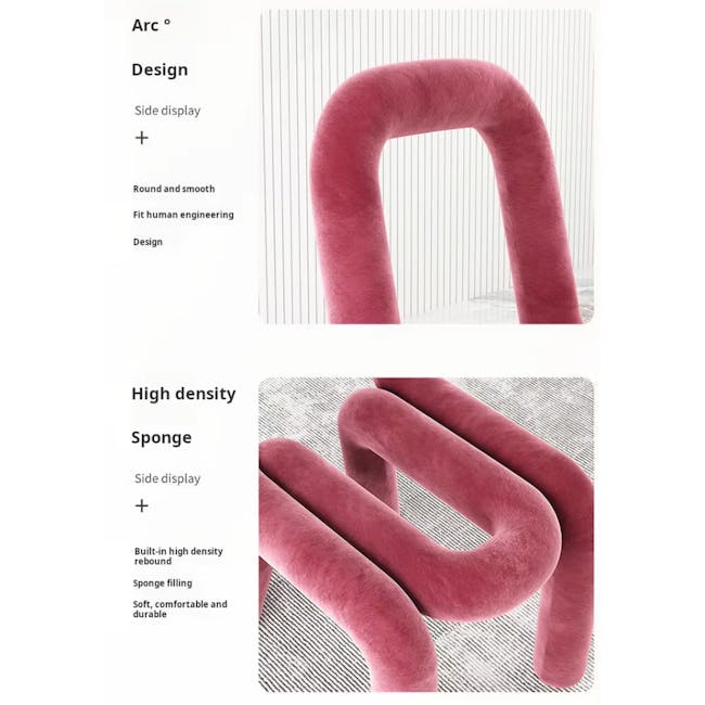 Pilo Chair - Orange (Velvet) - 7