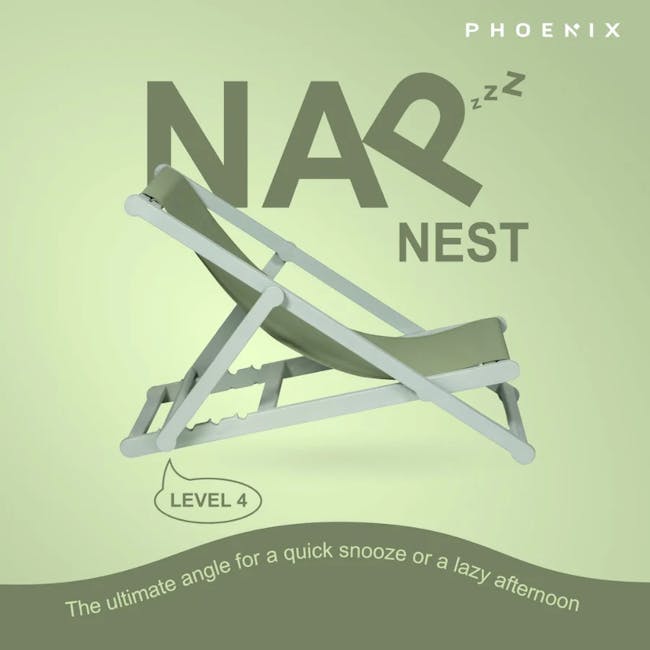 Nap Hammock Foldable Lounge Chair - Beige - 10