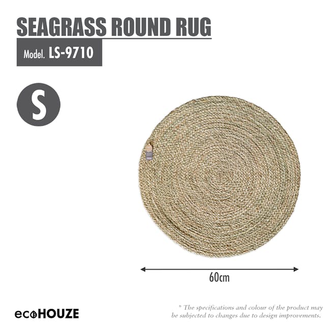 ecoHOUZE Seagrass Round Rug - (2 Sizes) - 2