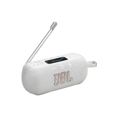 JBL Tuner 3 Portable Bluetooth Speaker with FM Radio - White