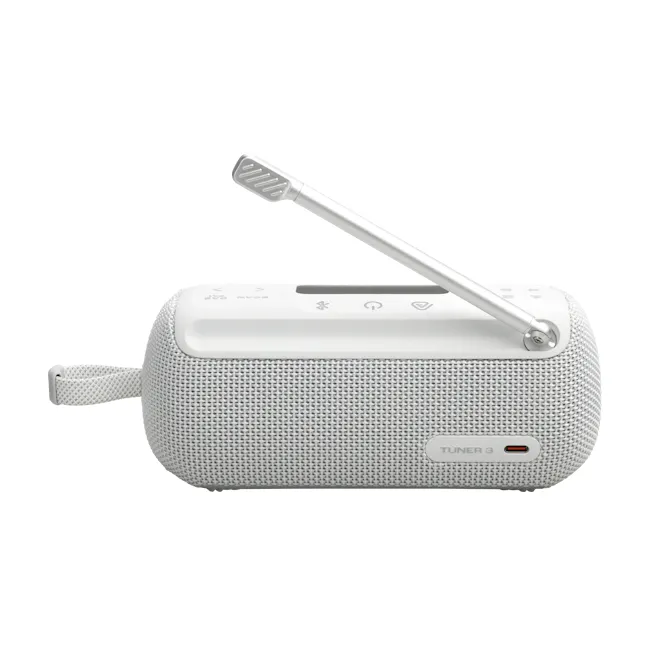 JBL Tuner 3 Portable Bluetooth Speaker with FM Radio - White - 4