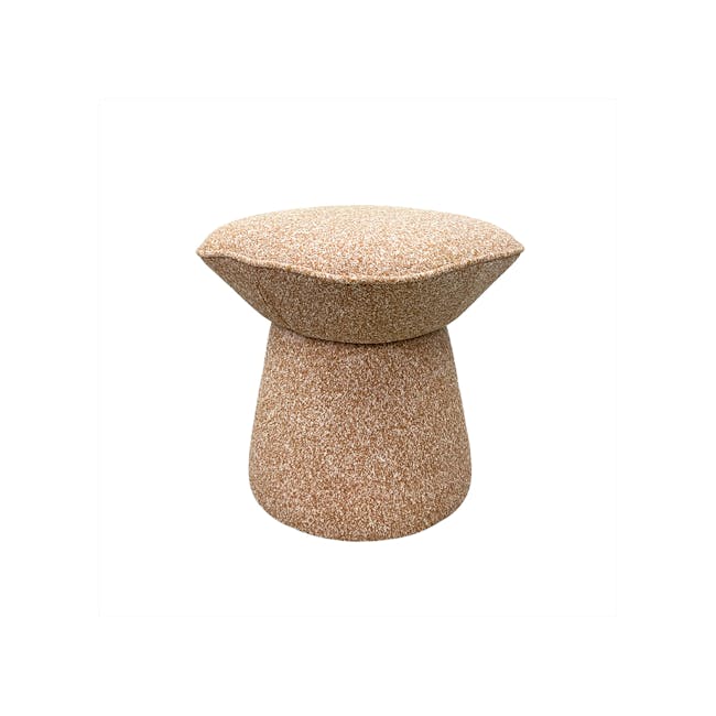 Pouffe Ottoman with Water Repellent Function - Terracotta - 1