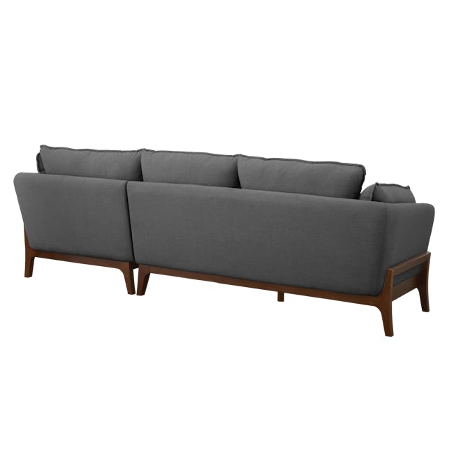 Tate L-Shaped Sofa - Charcoal Grey - 3