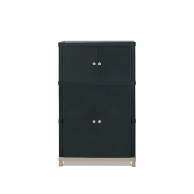 Flo 4-Door Tall Storage Cabinet - Night - 0