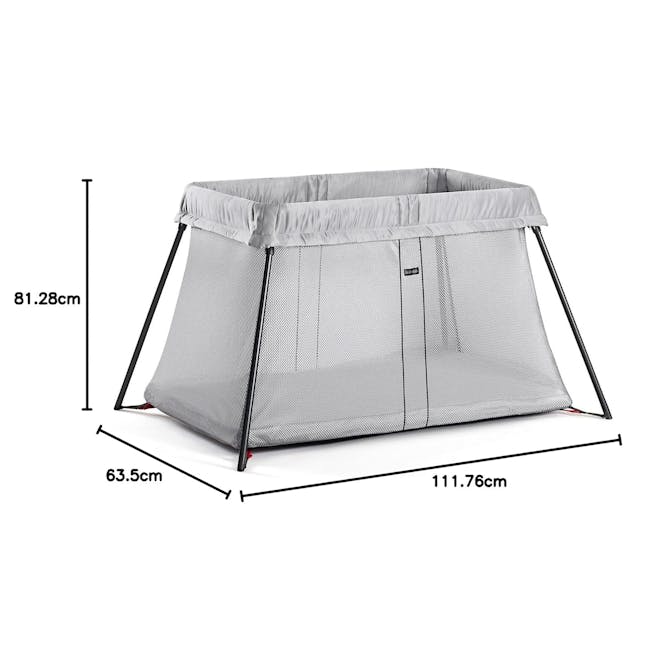 Baby Bjorn Travel Cot Light - Silver - 8