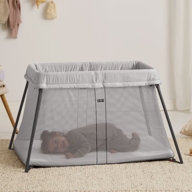 Baby Bjorn Travel Cot Light - Silver - 2