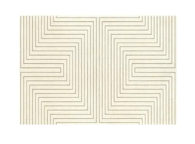 Fjord High Pile Rug - Light Symmetry - 2.3m x 1.6m